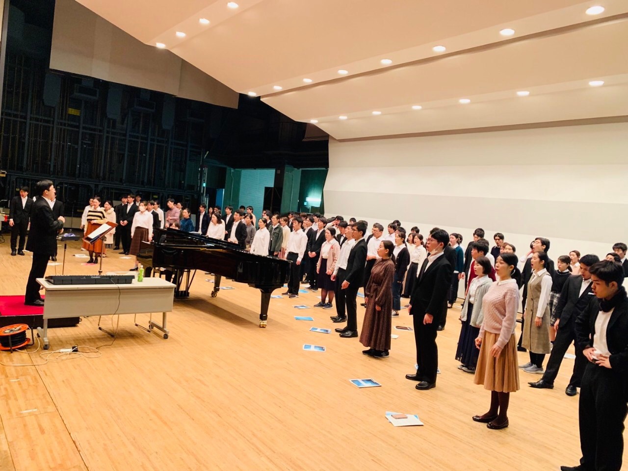 全国大会前日の練習風景