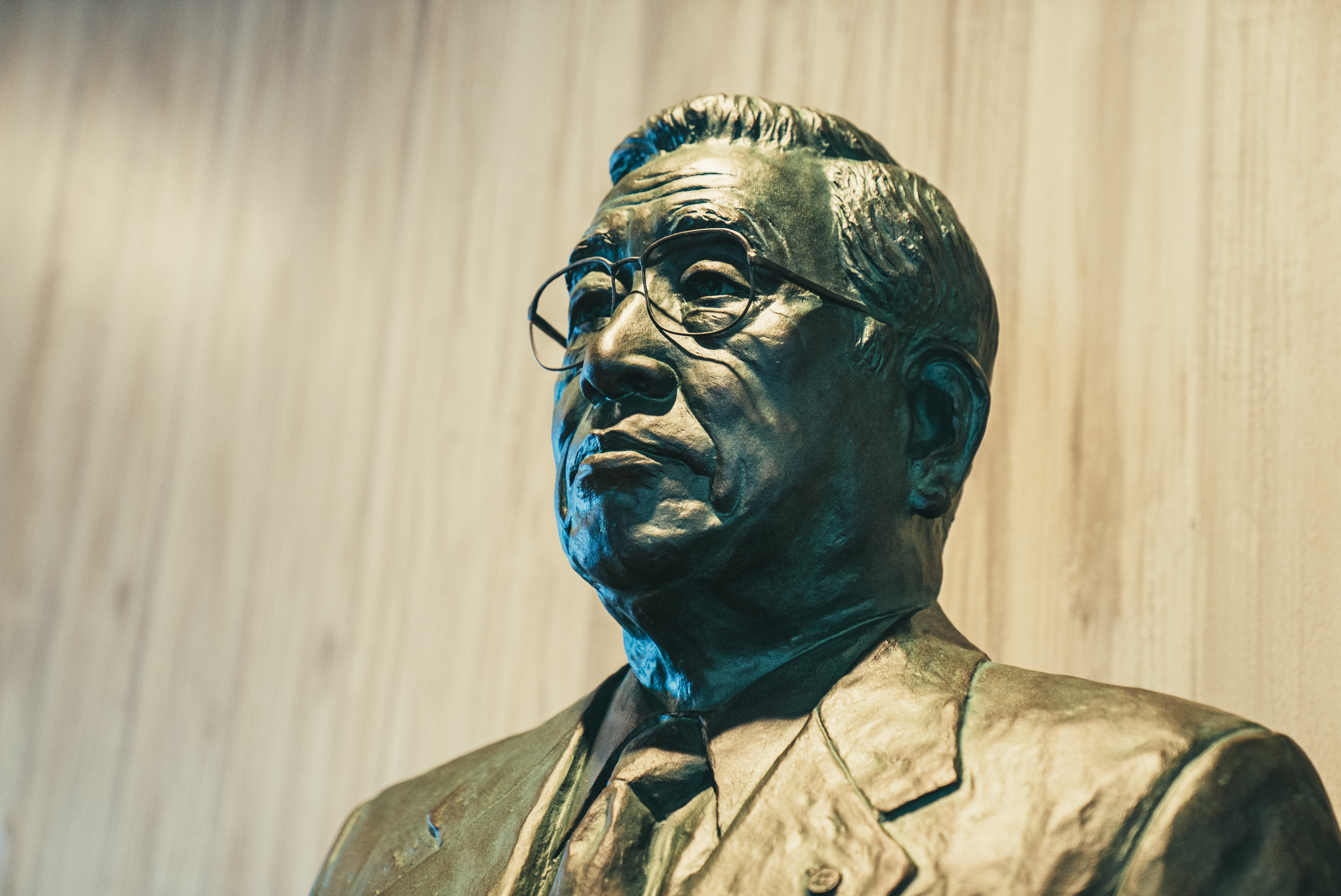 The statue of Shoichiro Toyoda
